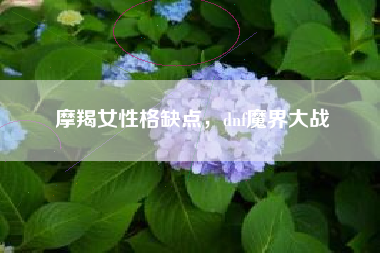 摩羯女性格缺点，dnf魔界大战